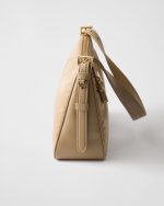 Prada Aimée Large Re-Nylon and Leather Shoulder Bag With Padlock - Image 6